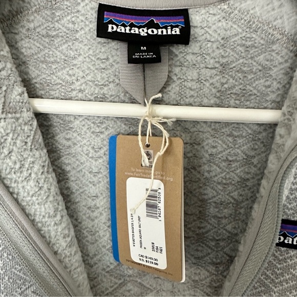 NWT! Patagonia Better Sweater in Frozen Jaquard Salt Grey Size Medium - Picture 4 of 6